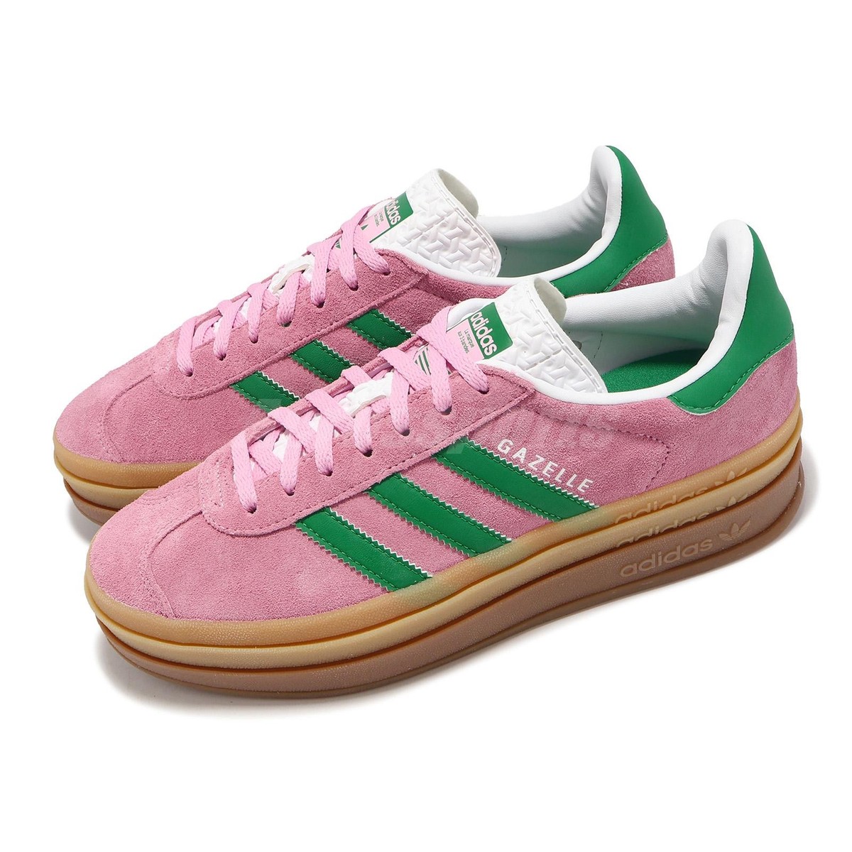adidas Originals Gazelle Bold W True Pink Green Women Platform