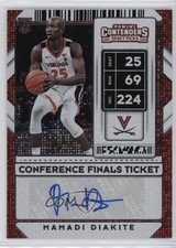 2020 Contenders Draft Picks Conference Finals Ticket /75 Mamadi Diakite Auto 3y4
