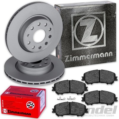 ZIMMERMANN BREMSSCHEIBEN 296mm + BELÄGE VORNE passend für NISSAN X-TRAIL T32
