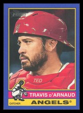 TRAVIS DARNAUD Dark Blue 2025 Topps Heritage High Number #564 Los Angeles Angels