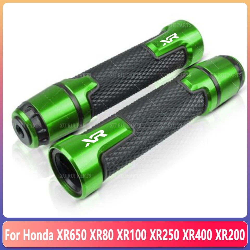  For Honda XR650 XR80 XR100 XR250 7/8" 22mm 24mm Handlebar Handle Grips End Caps - Image 2 of 4