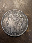 Morgan Silver Dollar 1921 $1 Coin Circulated 0.9 Fineness Business Strike