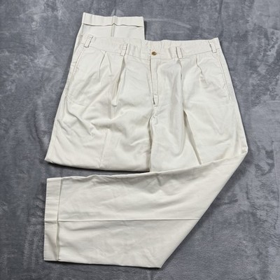Bills Khakis Pants Mens 40x30 Khaki Tan Original Twill Classic Fit Double Pleat