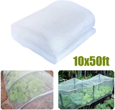 10*50ft Mosquito Garden Bug Insect Netting Barrier Bird Net Plant Protect Mesh#/
