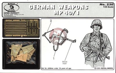 Royal Model 1/35 Maschinenpistole 40/I (MP 40/I) German Weapon WWII 230