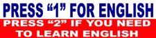 hard hat stickers, speak english, construction stickers, gun stickers, SP-5A