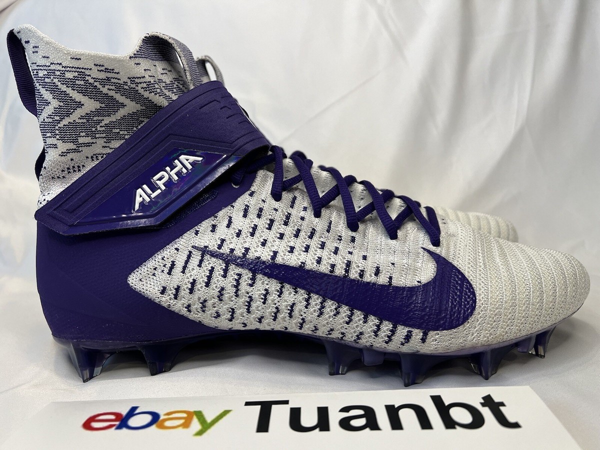 Nike Alpha Menace Elite 2  Purple Court Football Cleat BV2077-100 Men\'s Size 13 Nike Alpha Menace Elite 2  main image 4