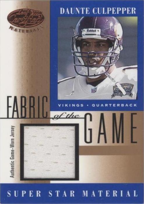 2001 Leaf Certified Materials Daunte Culpepper #FG-46 - 1 of 2