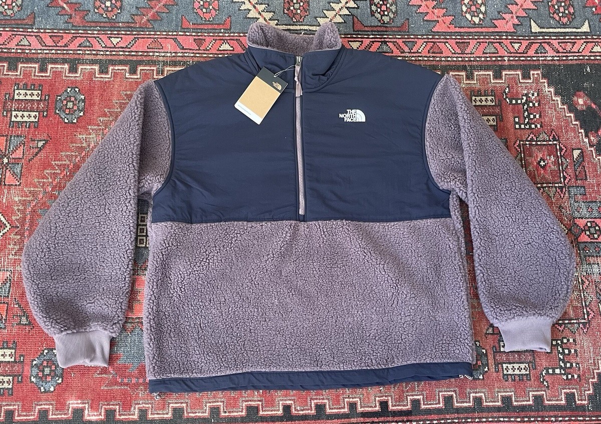 NWT North Face Mens Large Platte Sherpa Fleece 1/4 Zip