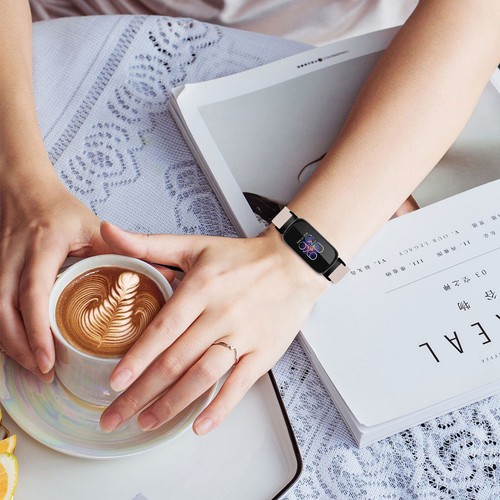Nylonowa / skórzana / silikonowa bransoletka do Fitbit Inspire 3 metalowa milanese loop pasek zastępczy - Zdjęcie 303 z 353