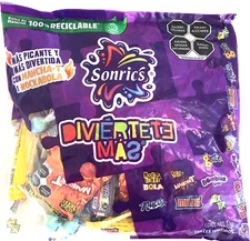 Sonrics Diviertete Mas Mexican Candy Piñata Filler 1kg/2.2lb Assorted Candy