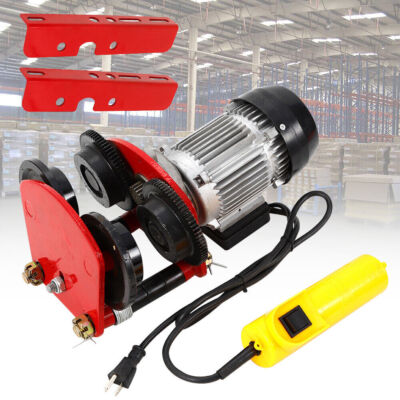 2200lb Electric Overhead Motor Winch Hoist Lift Garage Crane Trolley w/ Remote