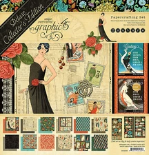 Graphic45 COUTURE 12x12 DELUXE EDITION scrapbooking PAPERS/STICKERS/CHIPBOARD