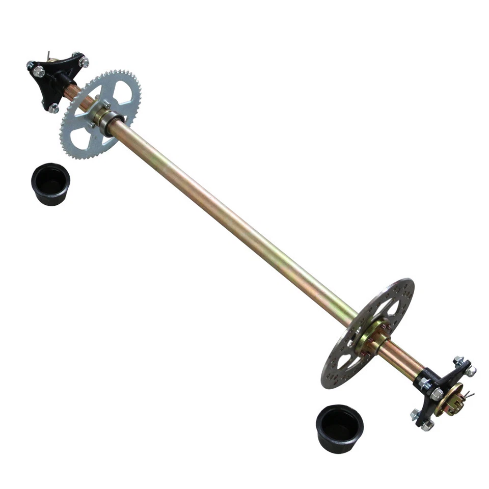 Kit de eje trasero de go kart para niños 740 mm T8F 58T juego de bujes de rueda para proyecto ATV quads Foto 2 de 4