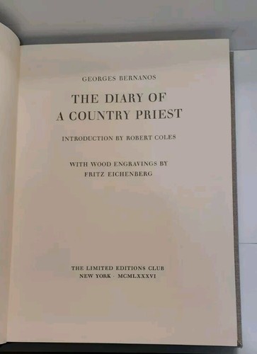 The Diary of a Country Priest - Limited Editions Club SIGNED by Fritz Eichenberg - Picture 16 of 20