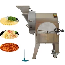 110V Single Head Multifunctional Fruit＆Vegetable Slicing/Shredding/Dicing Cutter