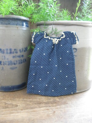 antique blue calico dress Sapphire Calico Prairie Dress S – OMNIA main image 1
