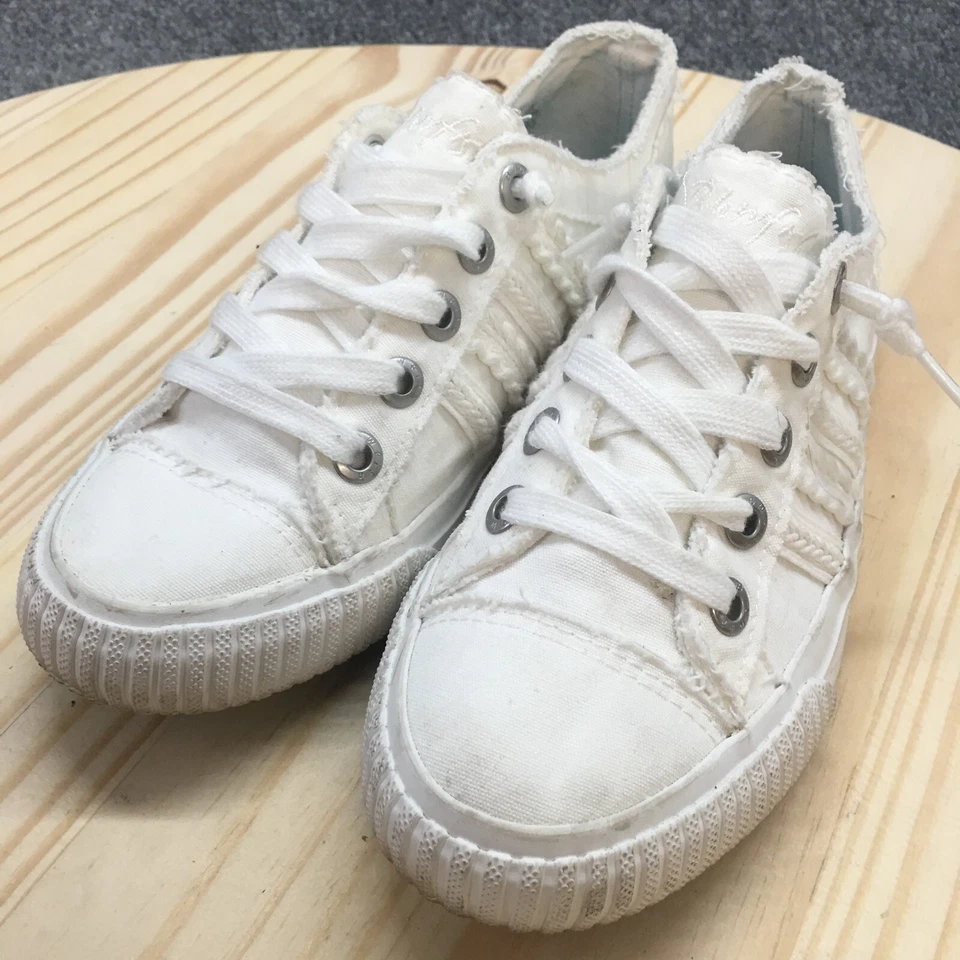 Tênis Blowfish Malibu Feminino 7 Parlane Cap Toe Tecido Branco com Cadarço - Imagem 3 de 4