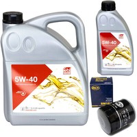 MotoröL Set Febi SAE 5W-40 6 Liter + ÖLfilter FüR Land Rover Freelander Rover 45