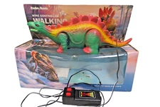 Vintage Radio Shack Wired Controlled Walking Dinosaur W/ Box - Tested Working