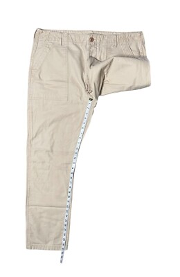 Sauce Zhan Men's 38x32 Beige Cotton Sateen OG-107 Type 1 Sauce Zhan Men's 38x32 Beige Cotton Sateen OG-107 Type 1