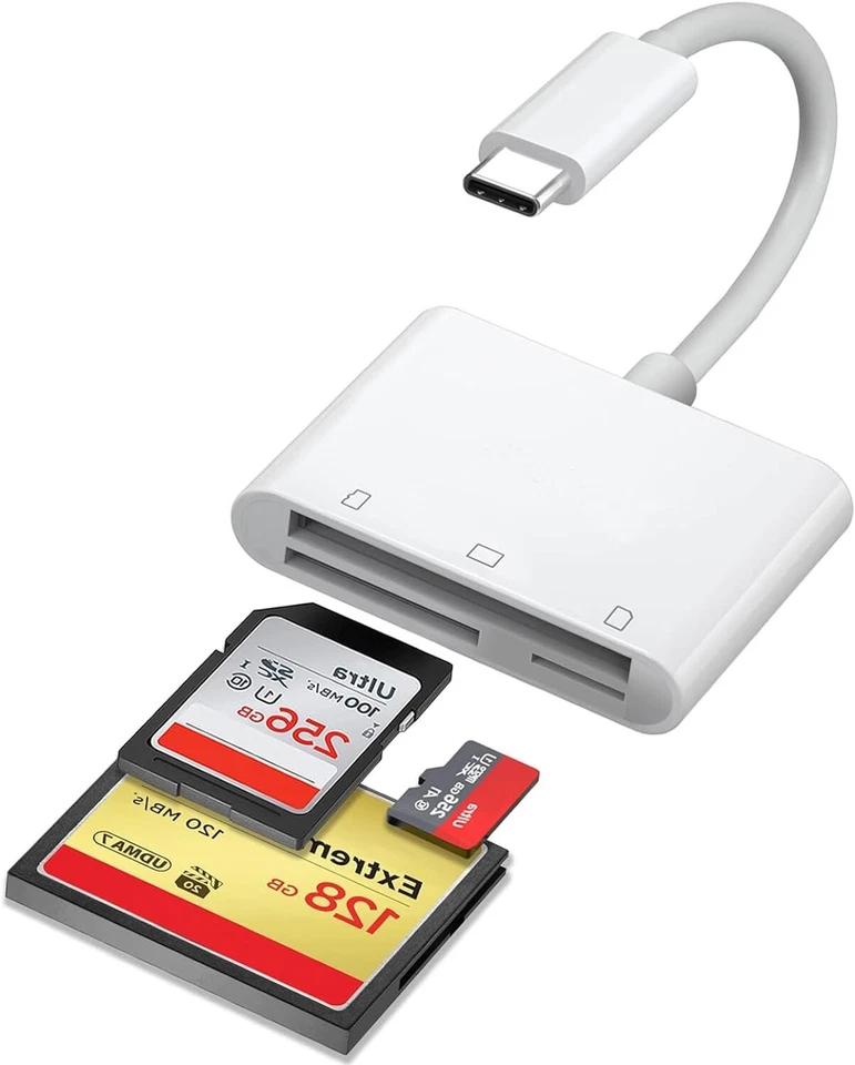 New Usb C To Sd Cf Card Reader for Ipad Pro/macbook Support Compactcf/sd/tf Card - Image 2 of 4