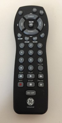 GE Universal A/V TV DVD DVR AUX Remote 4-DEVICE Control Replacement Remote