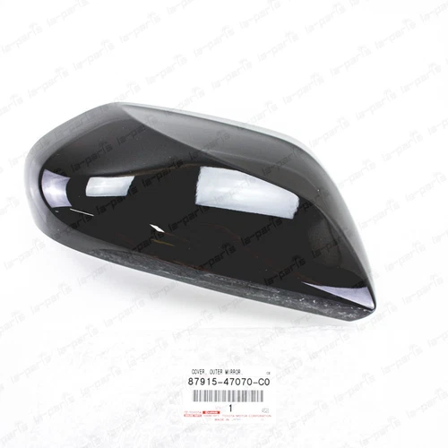 New Genuine Toyota 16-21 Prius Passenger Mirror Cover Black 218 87915-47070-C0