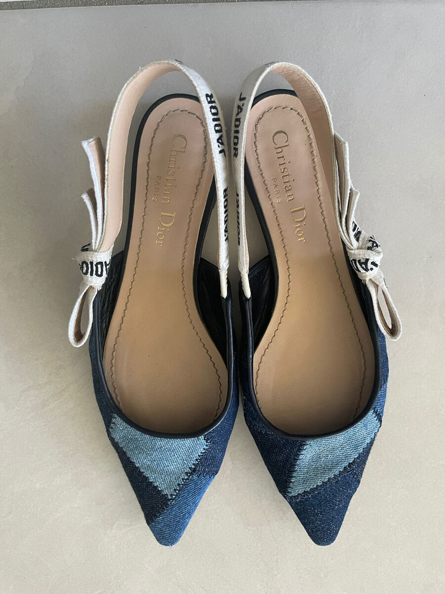 Dior J'adior Multicoloured Slingback Ballerina Flats IT size Dior J'adior Multicoloured Slingback Ballerina Flats IT size