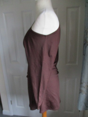 Venus - Brown short sleeved asymetrical tunic top - UK22-24/EU48-50 - Picture 5 of 7