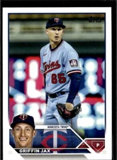 2023 Topps Series 2 Griffin Jax Minnesota Twins #595  4 Card Lot