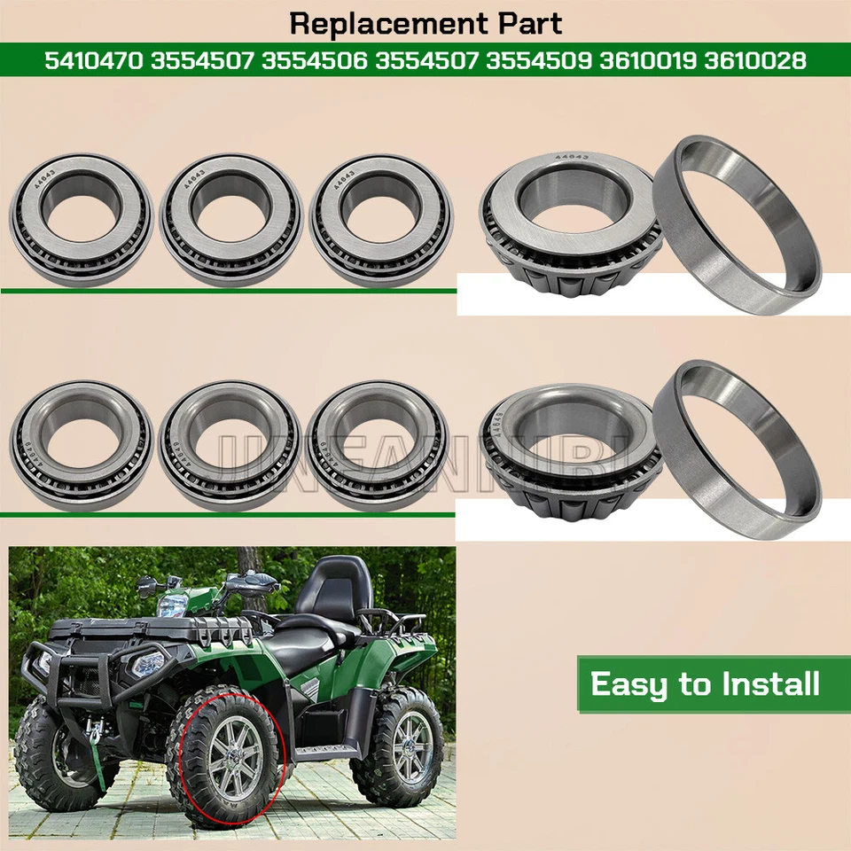 Front Wheel Hub Strut Bearings &Seals Kit for Polaris Magnum 325 425 500 4x4 6x6 - Image 3 of 4