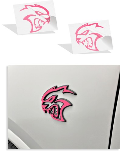 2021-2025 Durango SRT Hellcat Fender Emblem Overlay Decal Stickers - Picture 68 of 96