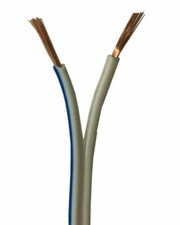 20m White 2x 31 Strand Speaker / Loudspeaker Cable / Wire for Home or Car Audio