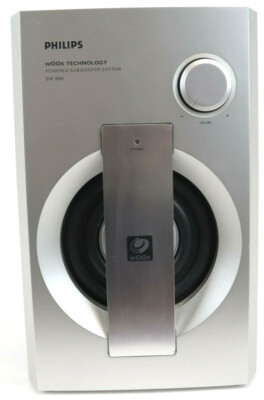 philips woox technology powered subwoofer system