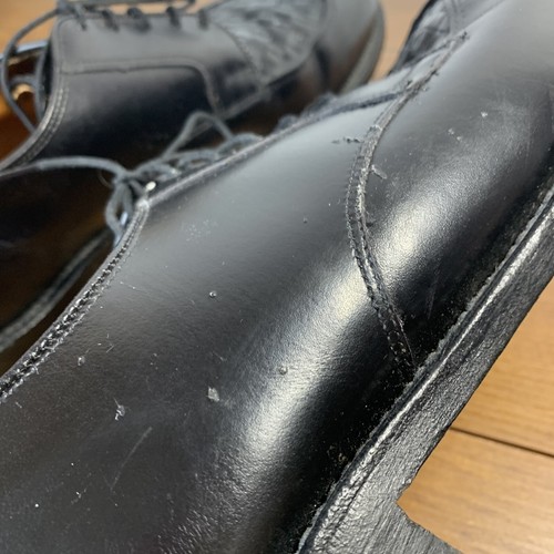 Allen Edmonds Hersey Black Leather Weave Design Split Toe Shoe Men's Size 12 D - Picture 5 of 12