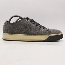 Lanvin DDB1 Gray Wool Felt Lace Up Men's UK Size 6 Casual  Shoes Sneakers