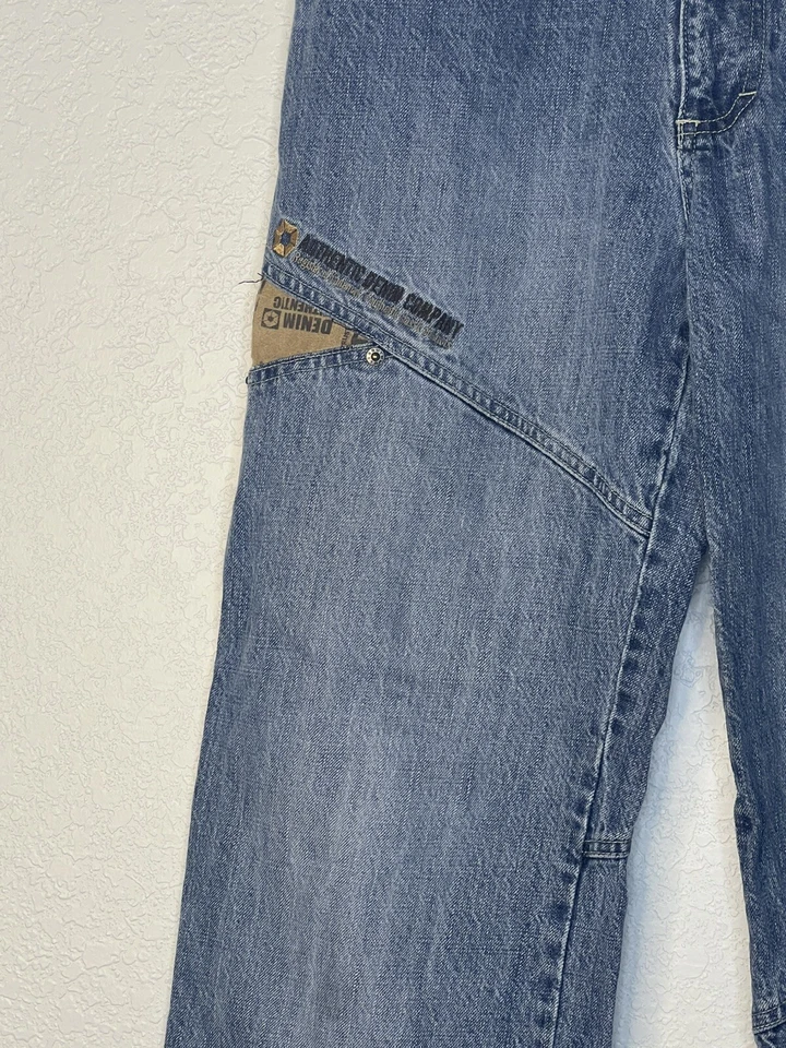 Редкие джинсы South Pole Y2K для мальчиков размер 18 мешковатые широкие штанины легкая стирка - Изображение 3 из 4