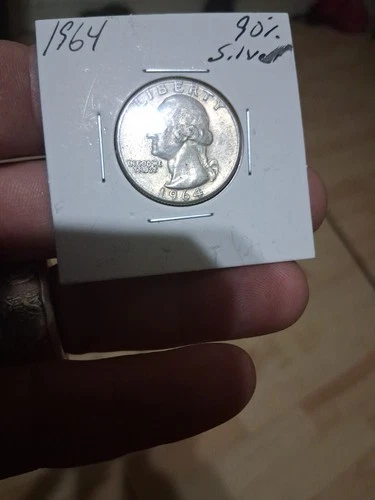 1964 P Washington Silver Quarter 90% Silver  Good Condition