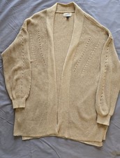 Universal Thread Women's Size Small Long Cardigan Sweater Tan