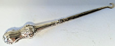 ANTIKER SILBER KNOPFHAKEN Crisford & Norris 1909