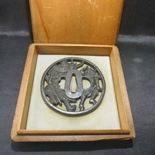 Antique Japanese Sword Tsuba : Japanese Samurai Katana Edo period Collectible