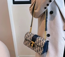 Designer Letter Print Crossbody Shoulder Bag Women’s Luxury Handbag Chain Strap 8