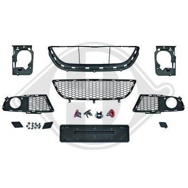 1X Zier /Schutzleistensatz StoßFäNger Diederichs ZUB00125 Hd Tuning FüR Vorne-image