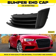 Front Fog light Cover Right Side Passenger 2013-2017 Trim Black Fit A3 Audi S3