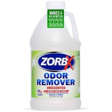 ZORBX Unscented Odor Remover Spray 64 Oz Refill, Hospital-Grade Formula