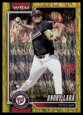 2026 Topps Andry Lara Gold Holo Foil #36 Washington Nationals /399