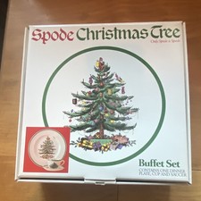 New Spode Christmas Tree Holiday Buffet Set D...
