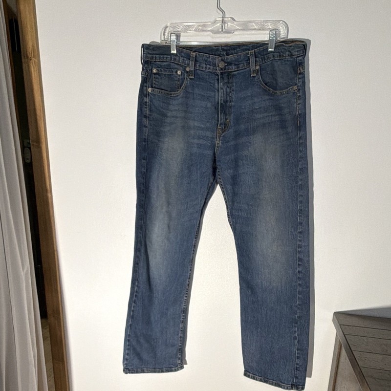 Levi's Water Less 569 Men's Blue Denim Jeans Relaxed Straight Stretch