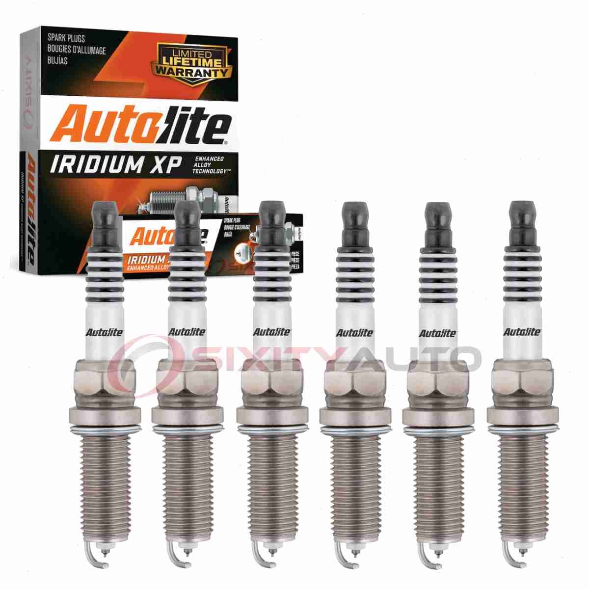 6 pc Autolite Iridium XP Spark Plugs for 2017-2019 Chrysler Pacifica is